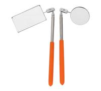 Gogogmee Lot de 2 Miroirs D’Inspection Pivotants et Télescopiques pour Véhicule Miroir Rond 50 MM et Carré 85X52 MM Outil D’Inspection Automobile pour Espaces Restreints et Contrôle