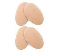Gogogmee Lot de 2 Paires de Coussinets de Poitrine Push-up en Silicone Adhésifs Réutilisables pour Hommes, Rembourrage Musculaire Invisible Couleur Chair, Confort Naturel pour