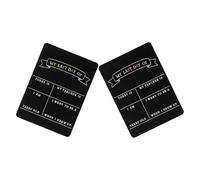 Gogogmee Lot de 2 Panneaux Scolaires Double Face 21X29 CM en Bois Réutilisable pour Maternelle Tableau Noir du Premier Jour et Dernier Jour Accessoire Photo Mémoire pour Garçon et