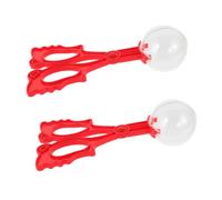 Gogogmee Lot de 2 Pinces Attrape-insectes Rouges en Abs et Ps, Outils Sûrs pour Garçon et Filles, Kit D'exploration Nature, pour Motricité Fine et Capture D'insectes Vivants en Extérieur