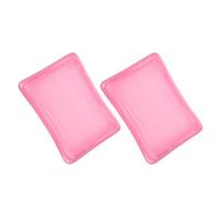 Gogogmee Lot de 2 Plateaux Flottants Gonflables Rose en PVC, Support de Bar à Glaçons et Porte-Boissons pour Piscine, Fête Piscine, Grand Bac de Rangement Pratique et Résistant
