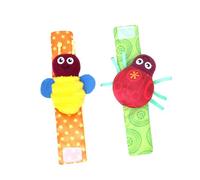 Gogogmee Lot de 2 Set de Hochets de Poignet Abeille pour -né, Jouets Sensoriels Légers et Sûrs en Matériau Solide, Adaptés Bébé et Tout-petit, Stimulants pour Développement Sensoriel,