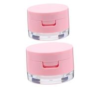 Gogogmee Lot De 2 Sets De Boîtes à Poudre Compacte 3g Et 5g Avec Miroir Et Houppette, Mini Format Portable, Trousse De Maquillage Pour Voyage Et Usage Quotidien