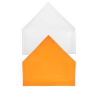 Gogogmee Lot de 2 Tapis de Baseball Antidérapants en Caoutchouc 42 X 41 Cm Orange et Blanc, Bases Portables pour Entraînement au Lancer et Frappe Intérieur Extérieur, Plaque