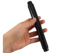 Gogogmee Lot de 2 Tiges Porte-Rouleau de Papier Toilette en Acier Inoxydable Noir Chromé Support Mural Flexible Silencieux Rallonge pour Rouleau de Papier Toilette Accessoire Salle de