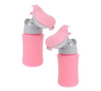Gogogmee Lot de 2 Urinoirs de Voyage Portables en Silicone Souple pour Garçon et Filles Taille Adaptée aux Tout-Petits Pot D’Apprentissage Propreté Hygiénique Camping Voiture et