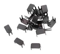 Gogogmee Lot de 20 Butées de Fermeture Éclair en Cuivre 10 Noir Mat Kit de Réparation pour Vêtements Paquet et Manteaux Accessoires Pratiques pour Stoppeurs de Curseur Réparation