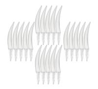 Gogogmee Lot de 20 Dents de Citrouille en Plastique pour Halloween Kit de Décoration Effrayante pour Lanterne Jack O’Lantern Accessoires de Fête DIY pour École et Maison