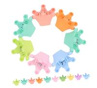 Gogogmee Lot de 20 Mini Pinces à Cheveux Couronne Petites Griffes Fille Couleur Unie Résine et Fer Accessoire Cheveux Garçon et Filles Usage Quotidien