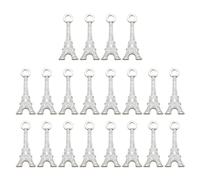 Gogogmee Lot de 20 Pendentifs Tour Eiffel en Alliage Finition Argenté Antique, Pendentif Charme DIY pour Fabrication de Bijoux, Accessoires pour Colliers et Bracelets, Décoration