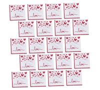 Gogogmee Lot de 20 Serviettes en Papier Forme Cœur pour Mariage et Saint-valentin, Papier Doux et Résistant, Décorations de Table pour Fête, Serviette Conversation je T'aime, Usage