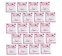 Gogogmee Lot de 20 Serviettes en Papier Imprimées « Love » de Cœur Douces et Résistantes 33 X 33 CM pour Saint-Valentin Mariage et Fêtes Romantiques Serviettes Décoratives Absorbantes
