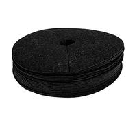 Gogogmee Lot de 20 Tapis De Protection d'arbre Paillis Textile Agricole 27 Cm Trou 4 Cm pour Jardin Potager Perméable Et Désherbage