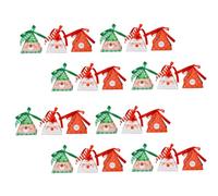 Gogogmee Lot de 24 Boîtes de Bonbons de Noël en Papier Motifs Cartoon Mignons, Emballage Décoratif pour Chocolats, pour Décoration de Table D'accueil