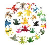 Gogogmee Lot de 24 Mini Figurines Grenouilles en PVC Imperméables Modèles Réalistes Multicolores Jouets Éducatifs pour Garçon et Filles Décorations Forêt Tropicale et Jeux Ludiques