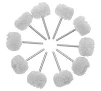 Gogogmee Lot de 25 Disques de Polissage en Laine Douce Tige 3 MM - Accessoires Rotatifs pour Polissage Précis de Bijoux Métaux Bois et Céramique - Outils de Meulage Multifonction pour