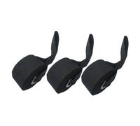 Gogogmee Lot de 3 Ancrages de Porte Noirs en PVC Renforcé pour Élastiques de Musculation Fixation Sécurisée et Portable Adapté à Toutes Tailles de Porte pour Entraînement Fitness à