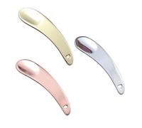 Gogogmee Lot de 3 Cuillères Doseuses en Métal pour Crème Visage, Format Mini, Compatible Soins Cosmétiques, Applicateurs Précis pour Masque et Sérum, Usage Voyage, Couleurs Or Argenté