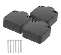 Gogogmee Lot de 3 Interrupteurs Automatiques pour Porte de Placard 2A 12-250V Commande Lumineuse pour Éclairage d'Armoire 6 Vis Matériau Ignifuge Noir Adapté pour Meubles Tiroirs et