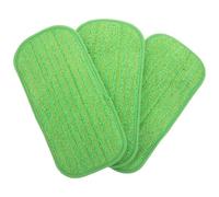 Gogogmee Lot de 3 Lingettes de Rechange pour Balai à Franges Plat Compatible avec Balai Spray Microfibre Absorbante 30 x 15 cm Réutilisables Nettoyage Humide pour Parquet Carrelage et