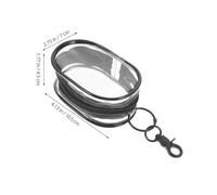 Gogogmee Lot de 3 Paquet Transparents pour Poupées en PVC Petits Paquet à Main Portables avec Boucle Suspendue Léger pour Exposition et Transport Extérieur des Figurines Usage Scolaire