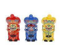Gogogmee Lot de 3 Poupées D’Opéra du Sichuan à Visage Changeant Jouets Créatifs 3 Couleurs Souvenir Chinois Traditionnel Décoration Culturelle pour Garçon et Filles