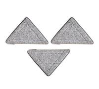 Gogogmee Lot de 3 Recharges pour Balai Triangulaire 25X20X20 CM en Microfibre Chenille Ultra Douce, Lingettes de Nettoyage Réutilisables et Lavables pour Sols, la Cuisine, Salle de Bain et