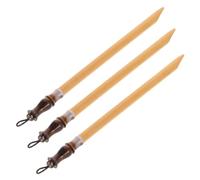 Gogogmee Lot de 3 Set de Set de Stylos de Calligraphie à Pointe en Bambou Faits Main, Outils en Bambou Contrôle Amélioré pour Artistes et Étudiants, pour Projets D'art DIY