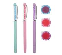 Gogogmee Lot de 3 stylos à strass pour la création de bijoux et de perles - Stylos à pointe fine et pâte adhésive pour la peinture diamant - Colle diamant pour loisirs créatifs