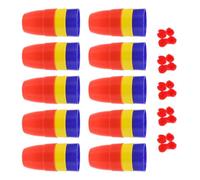 Gogogmee Lot de 30 Gobelets Magicien Grosse Taille Accessoires Astucieux et Amusants pour Tours de Magie Kit de Magicien Pratique et Léger pour Spectacles et Fêtes Facile à Transporter