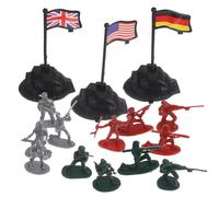 Gogogmee Lot de 300 Figurines de Soldats de Plastique Modernes, Modèle de Soldat de Plomb, Taille Miniature, pour Garçon et Filles, Décor de Bac à Sable, Jeu de Simulation de Bataille,