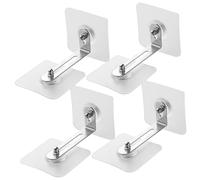 Gogogmee Lot De 4 Ancrages Muraux Adhésifs Pour Meubles Bébé, Kit De Sécurité Anti-basculement Grand Format, Réglable 0-5,2 Cm, Fixation Sans Perçage Pour Armoires Et Commodes La Maison