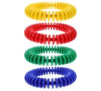 Gogogmee Lot de 4 Anneaux de Plongée en Plastique Souple Multicolores pour Entraînement Aquatique Garçon et Filles Jouets de Piscine Sécurisés et Légers pour Activités sous-Marines