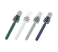 Gogogmee Lot de 4 Brosses de Nettoyage pour Peignes, Outil Compact Multi-usages pour Brosse à Cheveux, Accessoires de Soin Capillaire, Usage Domestique et Voyage, Couleurs Bleu Vert Gris Blanc