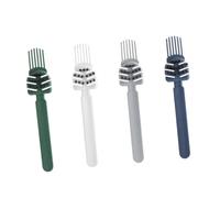 Gogogmee Lot De 4 Brosses Peignes Nettoyants Pour Cheveux Compactes Et Portables, Outils De Nettoyage Efficaces Pour Maison Et Salon, Couleurs Bleu, Vert, Gris Et Blanc, Éliminateurs De Poils