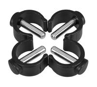 Gogogmee Lot de 4 Clips de Fixation C-Shape pour Tube 22 MM, Pinces Antidérapantes Trous de Drainage, Compatibles Tabourets de Toilette et Bancs de Salle de Bain, Réglables pour Confort