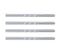 Gogogmee Lot de 4 Tiges Métalliques Droites pour Appui-Tête de Siège Auto et Camping-Car Remplacement Support Réglable Tige de Siège Auto Robuste pour Confort de Voyage