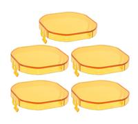 Gogogmee Lot de 5 Caches D'objectif Carrés Jaunes 7,6 X 7,6 Cm en Plastique pour Protections LED de Phares de Travail Polyvalents, Adaptées aux Voitures, Camions, Suv et