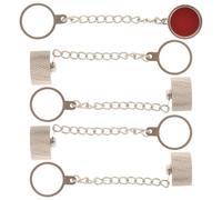 Gogogmee Lot de 5 Capuchons de Protection en Nickelé avec Chaînette Compatibles Connecteurs So239 Femelles Couvercles Anti-Poussière Coaxiaux pour Usage Industriel et Maintenance