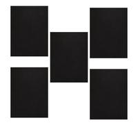 Gogogmee Lot de 5 Coussinets de Renfort en PP Noir Mat 08 MM Format A4 pour Fond de Paquet à Main Insert Stabilisateur et Organisateur de Base de Paquet Compatible Valise Protection et