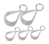 Gogogmee Lot de 5 Fermoirs Connecteurs de Chaîne en Argenté Sterling S925, Couleur Argenté, Fermoirs à Breloque pour Création Bijoux Diy, Accessoires pour Pendentifs, Colliers, Usage