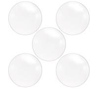 Gogogmee Lot de 5 Lentilles en Biconvexe 50 MM Diamètre 100 MM pour Étudiants, Optique Double Polie à Bords Rectifiés, Démonstration Expérimentale en Laboratoire