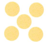 Gogogmee Lot De 5 Tampons Éponge Ronds En Cellulose Pour Démaquillage, Doux Peau, Absorbants Et Multi-usages, Accessoires Cosmétiques Pour Femmes, Nettoyage Visage Quotidien