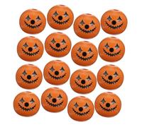 Gogogmee Lot de 50 Perles en Bois Orange de 25 mm pour Halloween Accessoires de Bricolage pour la décoration de la Maison Breloques en Perles Artisanales pour la Fabrication de Bijoux