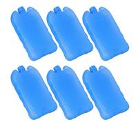 Gogogmee Lot De 6 Boîtes À Glaçons pour Ventilateur De Climatisation Compatibles avec Les Glacières Portables Et Réutilisables Bac À Glaçons pour À Dos Bleu PE
