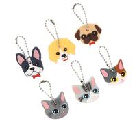 Gogogmee Lot de 6 Couvre-Clés en Silicone Souple Colorés Housses de Protection pour Clés de Maison Capuchons d'Identification Clés Fantaisie Étuis Légers et Flexibles pour Usage