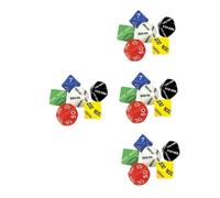 Gogogmee Lot de 6 Dés Numériques en Plastique Chiffres Grands Multi-Valeurs Accessoires de Dés pour Jeux de Société Soirées et Fêtes Légers et Compacts Outil Polyvalent de Jeu