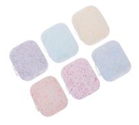 Gogogmee Lot de 6 Éponges Démaquillantes Épaisses en Coton Extraits Naturels Lingettes Nettoyantes Réutilisables pour Visage Soin Doux et Exfoliation Usage Quotidien et Voyage