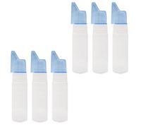 Gogogmee Lot de 6 Flacons Vaporisateurs Nasaux Vides en Abs, Légers et Compacts, Design Mini pour Voyage et Pique-niques, Protection Environnementale et Santé, Couleur Blanc