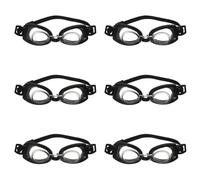 Gogogmee Lot de 6 Mini Lunettes Décoratives Noires pour Poupée Accessoires de Mode en Plastique Lunettes de Déguisement Attrayantes pour Photo et Jeu